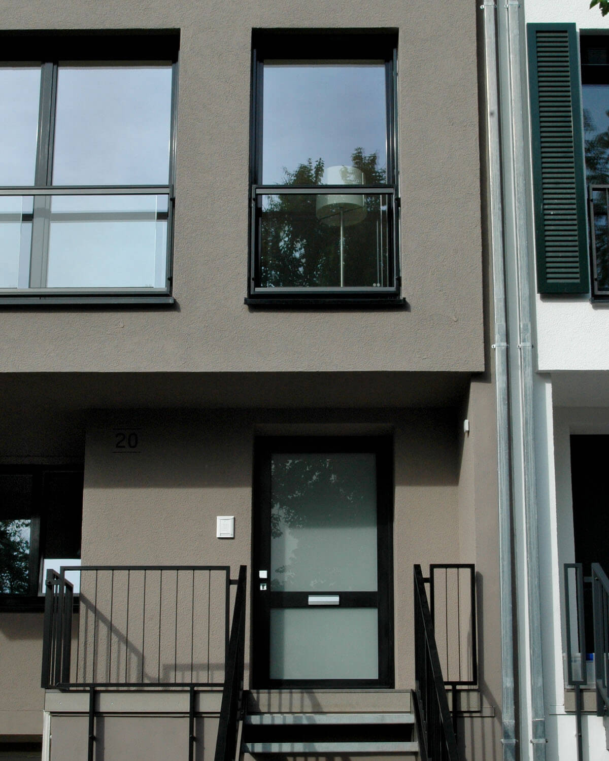 Eingang Townhouse Bad Soden a. Ts.. Architektur Eberhard Horn Designgruppe