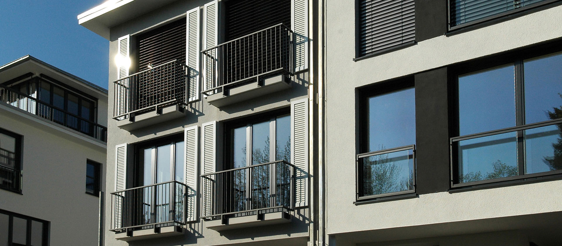 Einzelnes Townhouse mit französischem Balkon in Bad Soden, Architektur und Projektplanung Eberhard Horn Designgruppe