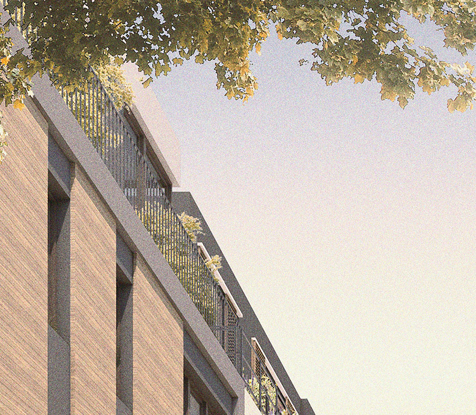 Detail Rendering Königsteiner Höfe by Eberhard Horn Designgruppe