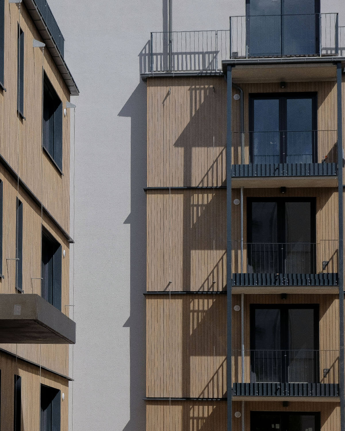 Nachhaltige Wohngebäude mit Holzfassaden geplant von der Eberhard + Florian Horn GmbH