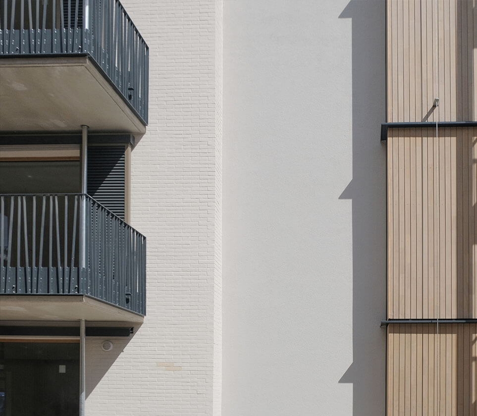 Heterogene Fassadenplanung der Königsteiner Höfe, Architektur Eberhard Horn Designgruppe